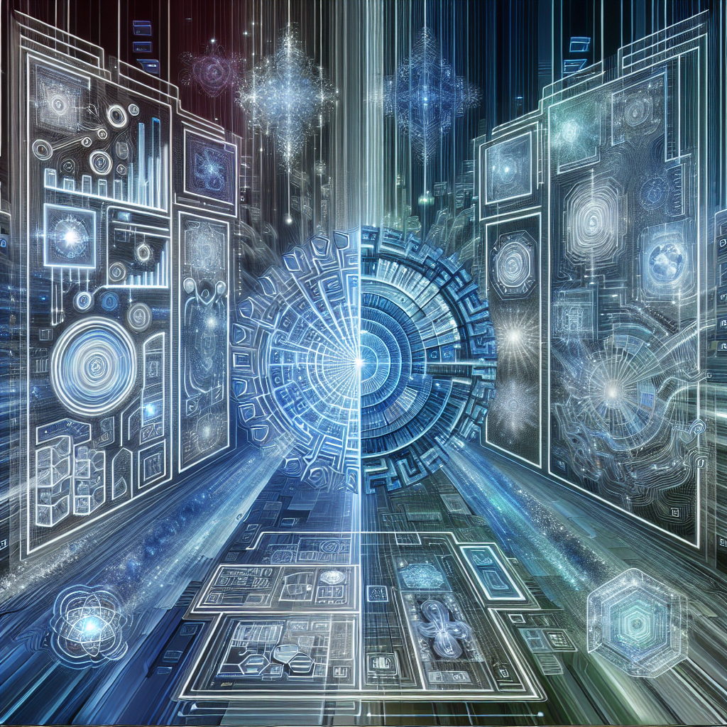 a digital art of a circular object with many squares and lines
